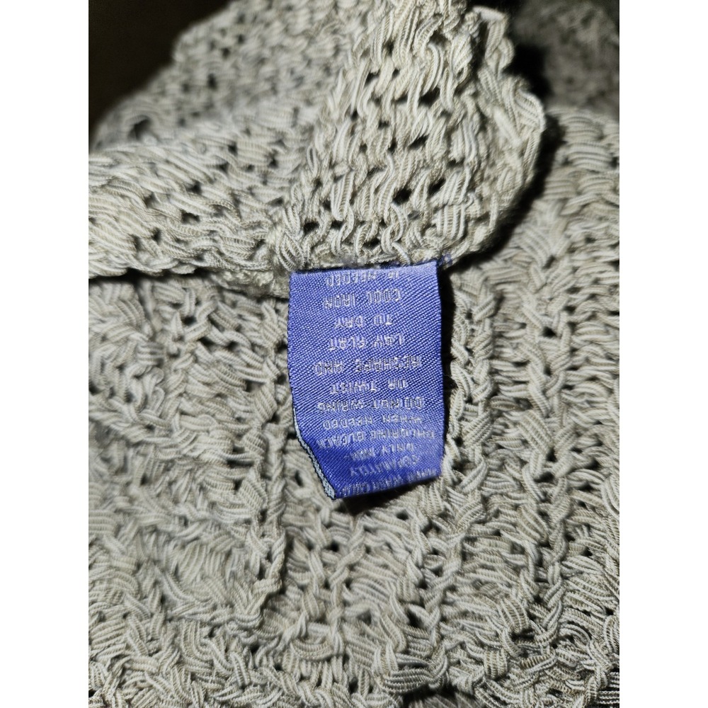 Vivienne Tam Open Crochet Cowl Neck Sweater Short Sleeve Size Large - Picture 5 of 7